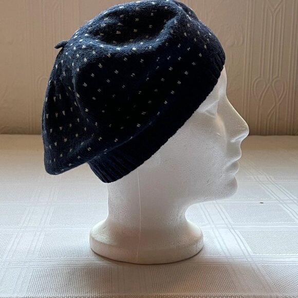 Seasalt cornwall sustainable beret and eternity scarf - navy - last year's model - Picture 6 of 8